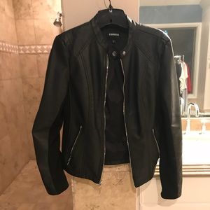 Express Leather Jacket Size Medium